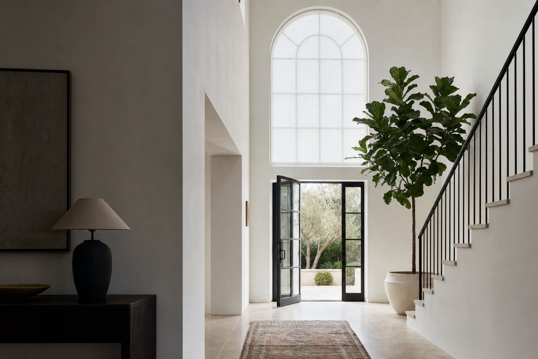 An entry hall in Boca Raton